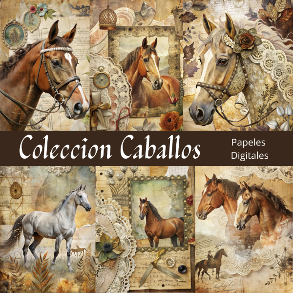 Producto - Colección Caballos - Papeles de Carta Vintage - PA-C27