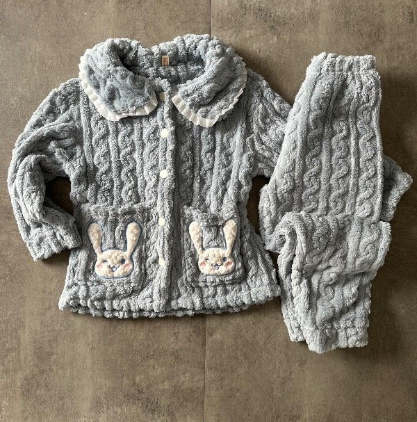 Producto - PIJAMA POLAR SOFT CONEJO CELESTE