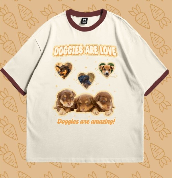 Producto - Doggies are love! - Retro tee