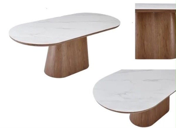 Producto - Mesa Madera natural y Piedra - 2