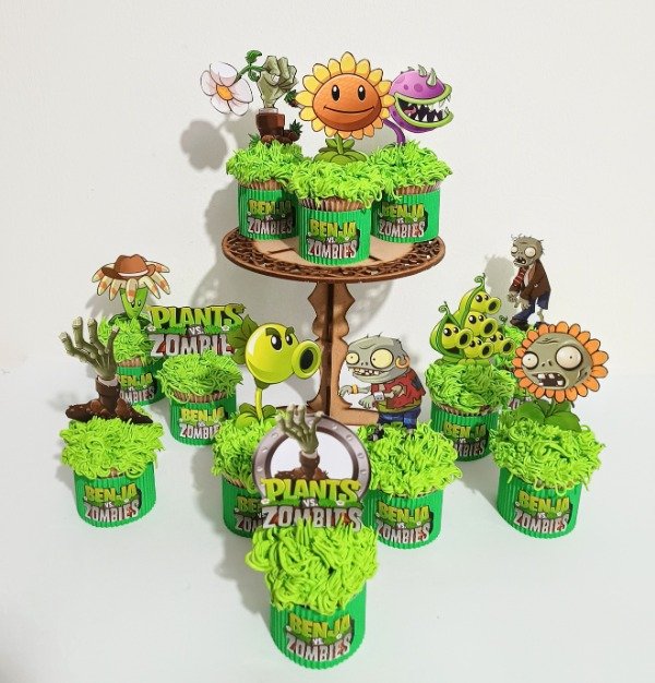 Producto - Cupcakes plantas vs zombies x 12 un