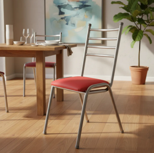 Producto - silla apilable patagonia rojo