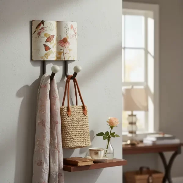 Producto - Perchero De Pared De Chapa 2 Perchas Largo 21 Cm (957)