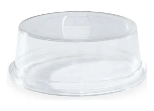 Producto - CAMPANA TORTERA CRISTAL REDONDA CON PLATO 28.5cm x1