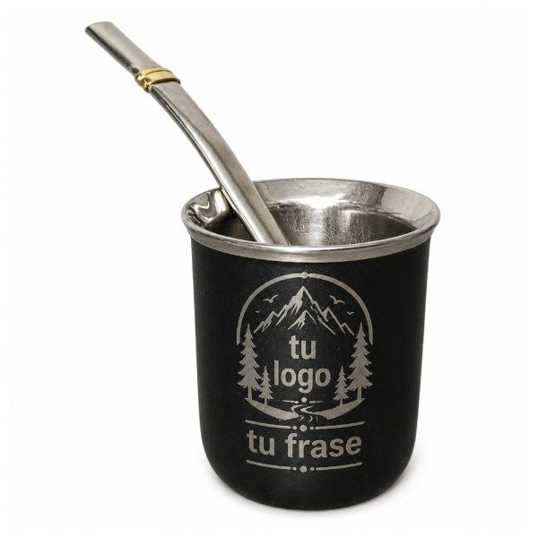 Producto - Mate Térmico Recto De Acero Inoxidable Personalizado Grabado Láser