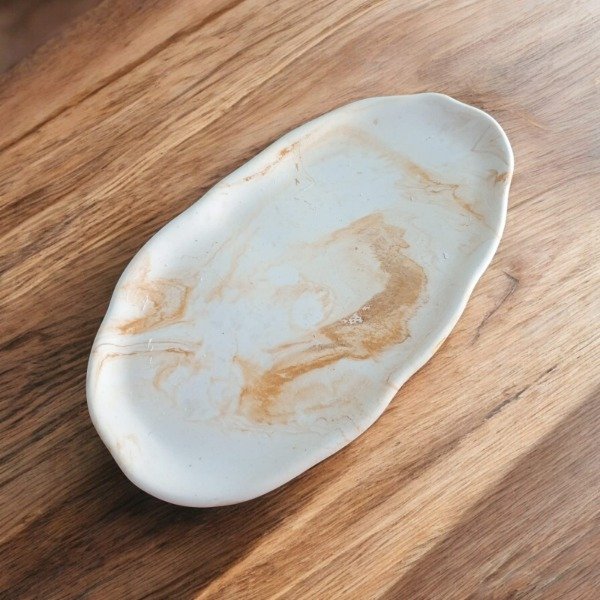 Producto - Bandeja Irregular Modelo 3 Yeso