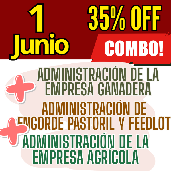 Producto - COMBO 3 CURSOS: Admin Ganadera + Engorde Pastoril y Feedlot + Admin Agrícola