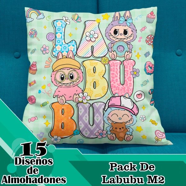 Producto - Diseños Digitales / Plantillas Para Almohadones De Labubu M2