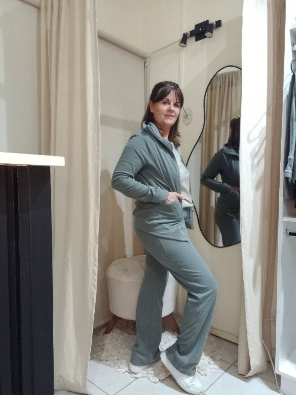 Producto - Pantalon gamuzado Nopal gris