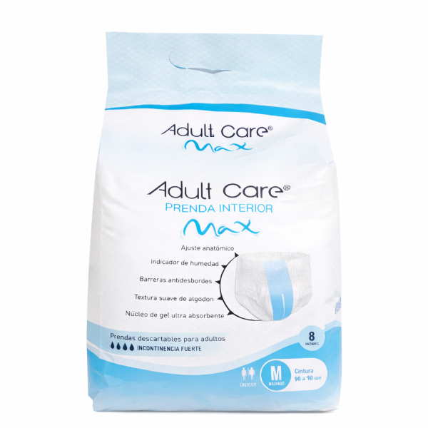 Producto - Adult Care Max Talle M x 8 unidades Ropa Interior Descartable Unisex
