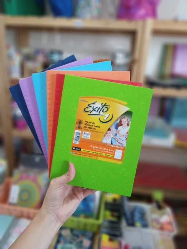 Producto - Cuaderno Éxito E1 Forrado Araña x48h T/D  V/Colores 16x21