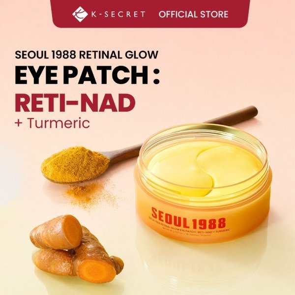 Producto - Ksecret Seoul 1988 Retinal Glow Eye Patch : Reti-Nad + Turmeric (30un) - 2