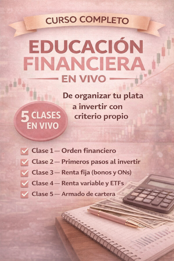 Producto - Educación Financiera en Vivo - Curso completo (5 clases)
