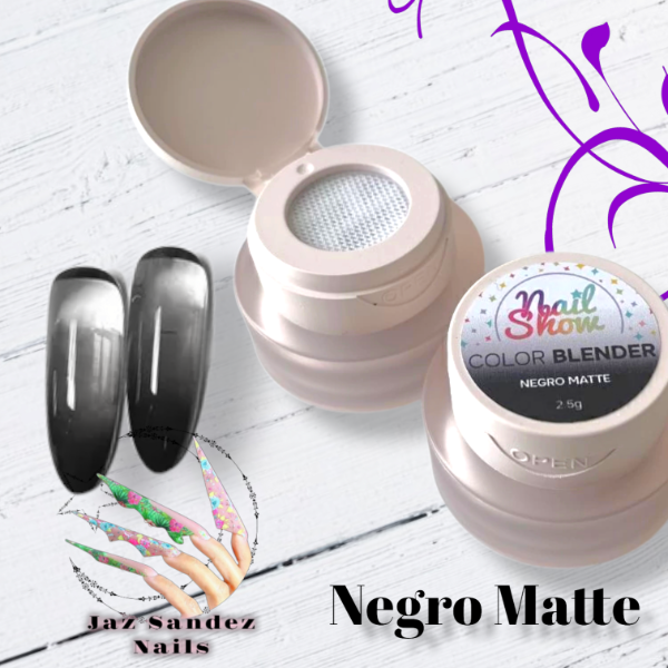 Producto - COLOR BLENDER NEGRO MATTE NAILSHOW