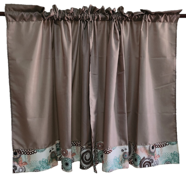 Producto - Cortina Bajo Mesada 90 Beige Amarronado