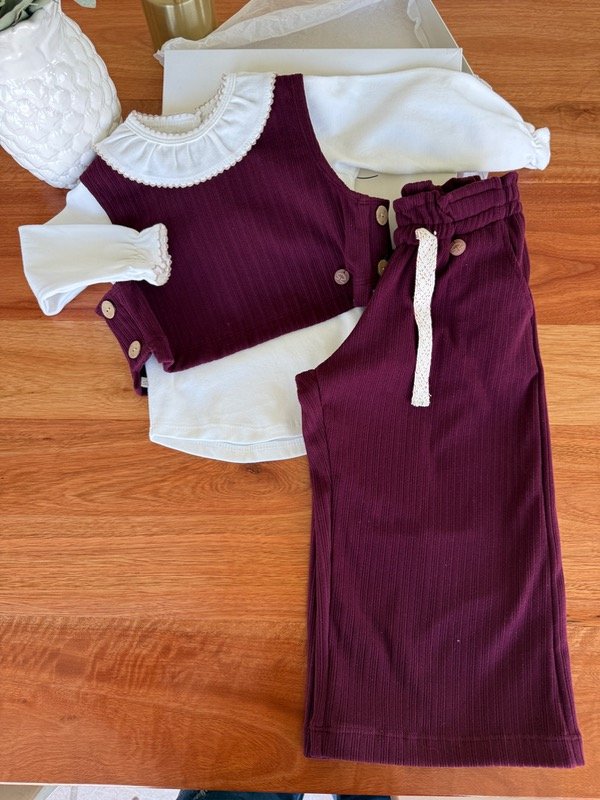 Producto - Conjunto de Morley Frisado Bordó