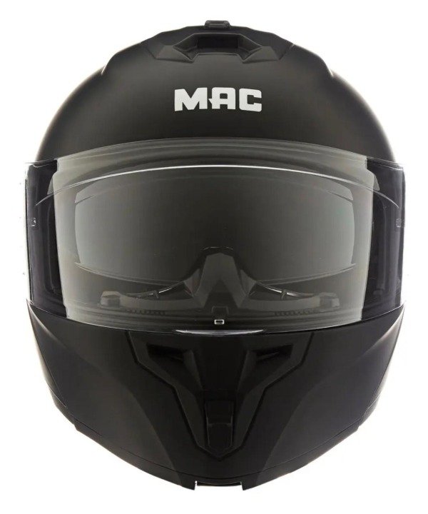 Producto - CASCOS MAC BLAZE SOLID BLACK MATE REBATIBLE - 4