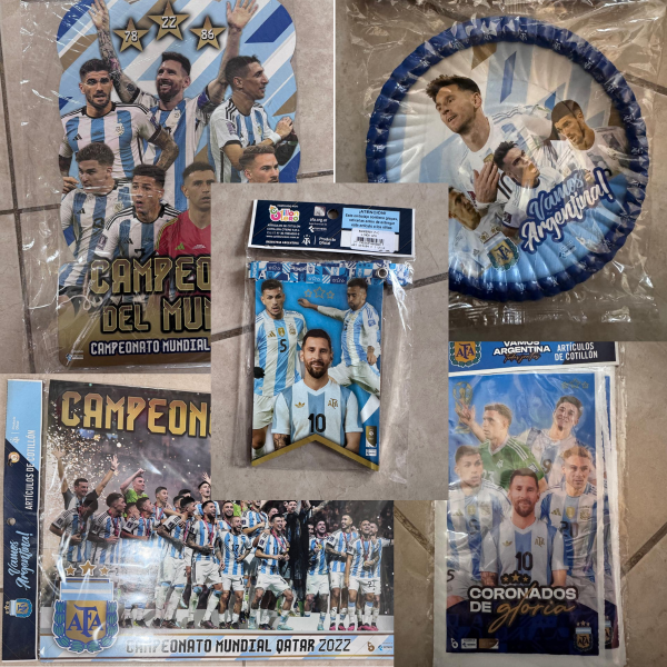 Producto - ARGENTINA CAMPEONES DEL MUNDO - Artículos para Cumpleaños -