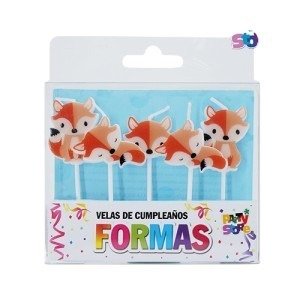 Producto - set vela zorro animales nordicos