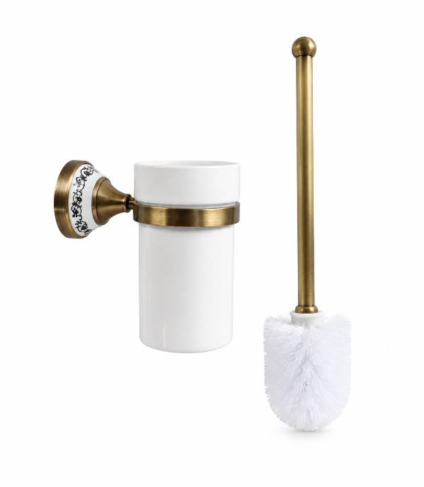 Producto - Cepillo de inodoro bronce RIN