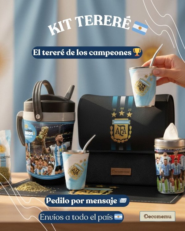 Producto - KIT TERE COMPLETO FULL CON BOLSO Y BSE APOYO SELECCION ARGENTINA