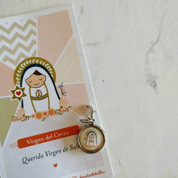 Producto - REGALO PACK ESTAMPA ADVOCACION CON MEDALLITA VIRGEN DEL CERRO