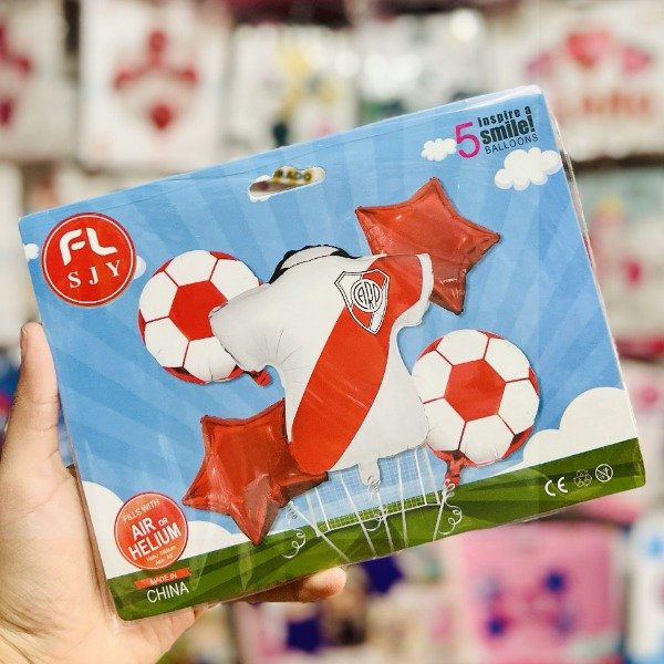 Producto - Set de globos River 5pcs