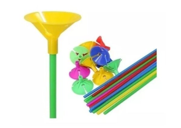 Producto - Porta Globo 40cm Colores Pastes x25 u.