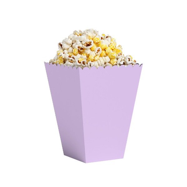 Producto - Cajita pochoclera x10un color lila pastel