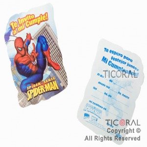 Producto - INVITACION SPIDERMAN X10UN
