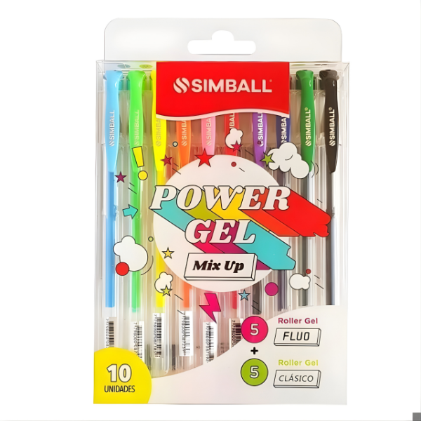 Producto - BOLIGRAFO SIMBALL GEL x 10u