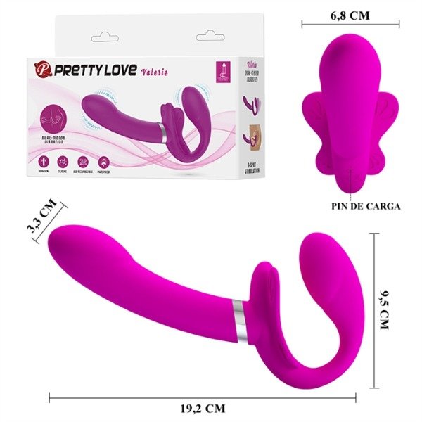 Producto - Strap on con dos motores, carga USB y funcion de MEMORIA