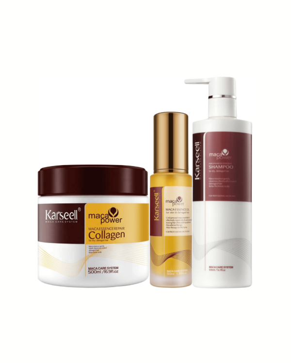 Producto - Mascara Colágeno 500 ml + 1 Aceite de Argán 50 ml + 1 Champú 500 ml