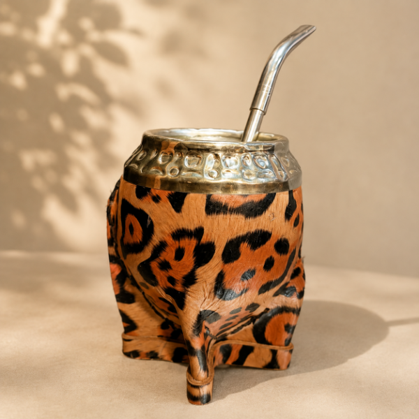 Producto - Mate Torpedo Animal Print Cuero