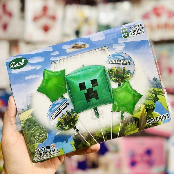 Producto - Set de globos Minecraft 2 5pcs
