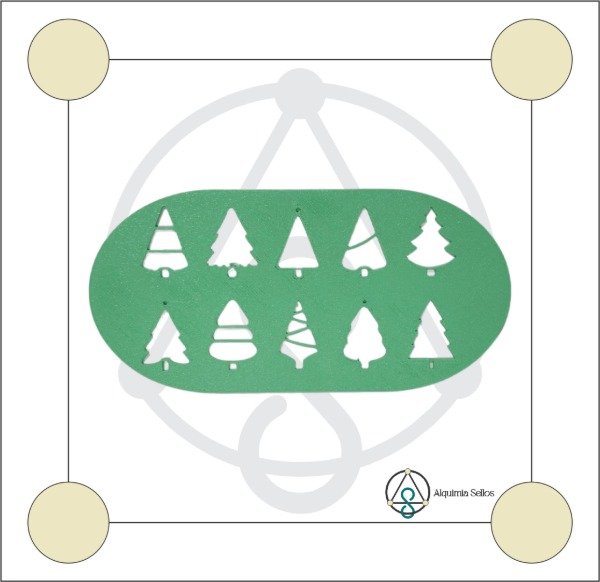 Producto - Stencil - Navidad - Arbolitos 01