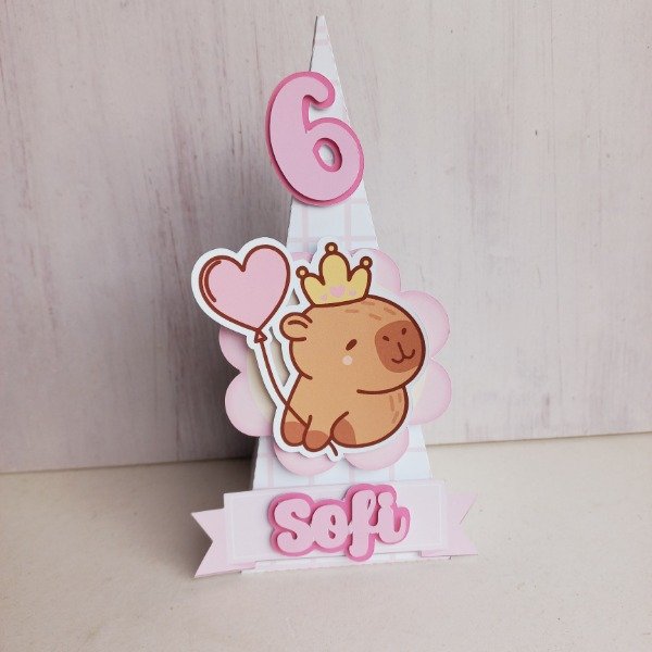 Producto - 5 Caja piramide 3D Capibara