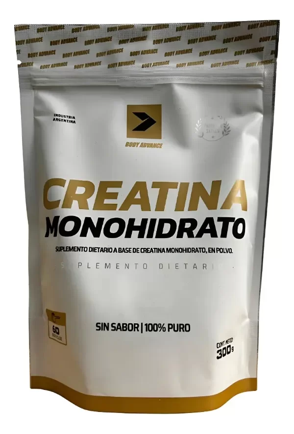 Producto - Creatina Monohidrato Pura Sin Sabor 300g Body Advance