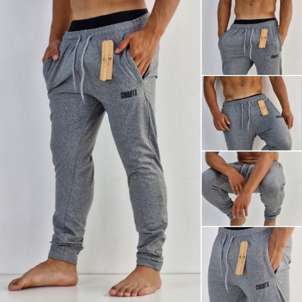 Producto - Pantalón Cibarta Hombre runner Lycra Termica Gris Topo