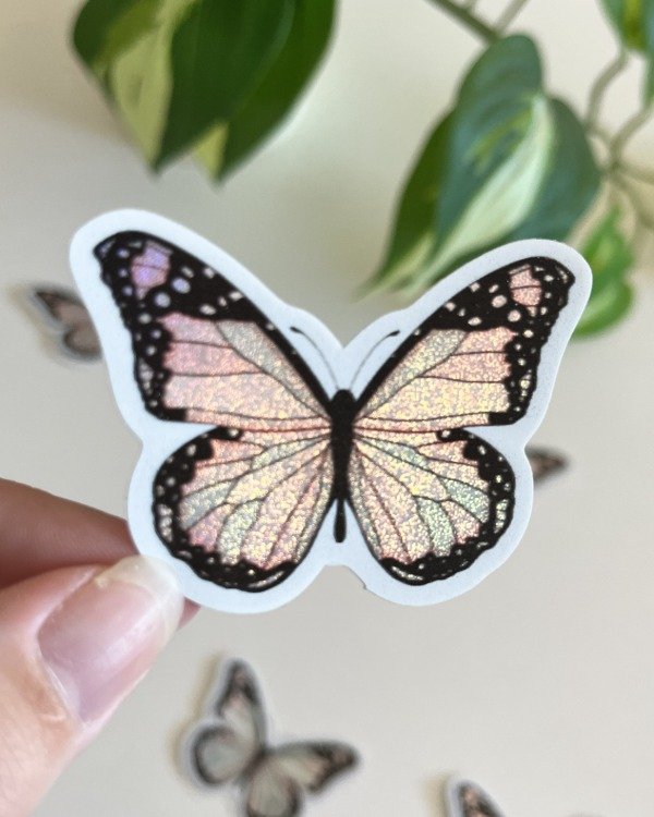 Producto - Sticker Arena UV - Mariposa Rosa 2