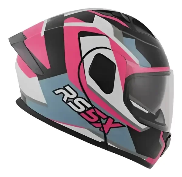 Producto - Casco Rebatible Doble Visor Hawk Rs5x Rosa