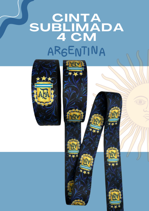 Producto - CINTA SUBLIMADA - AFA , FONDO AZUL