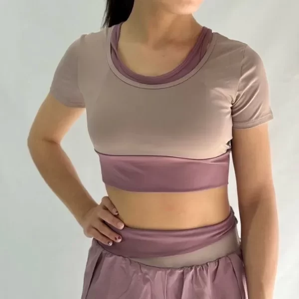 Producto - Top Crop Lycra I-Run Dama