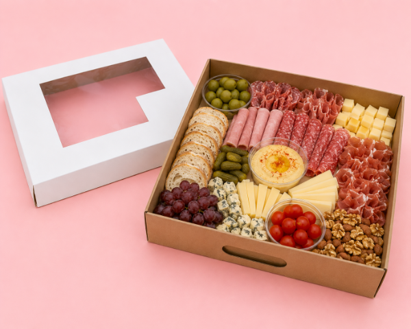 Producto - BOX DESAYUNO - COD. 272 BASE KRAFT TAPA VISOR 30X12X30 - 1