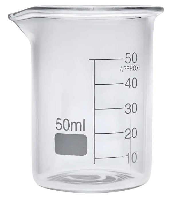 Producto - Vaso De Precipitado 50 Ml Graduado Vidrio Borosilicato 3.3 - 0