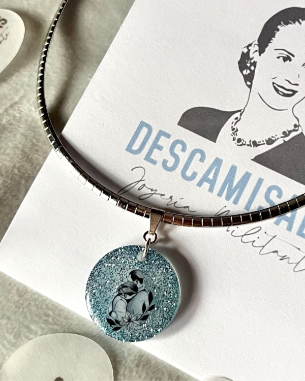 Producto - Abrazo EyJ glitter azul