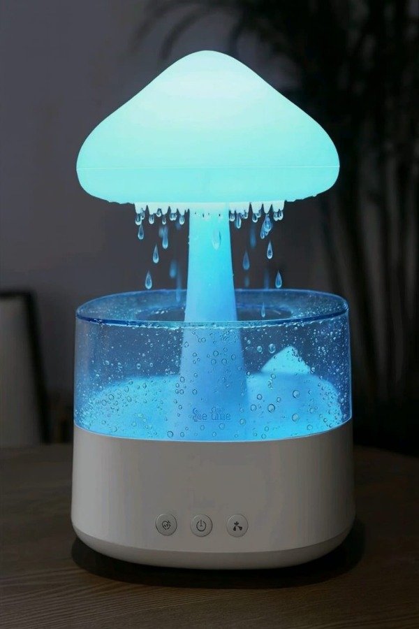 Producto - Humidificador Nube Lluvia c/Parlante y Luz RGB