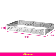 Producto - ARO PERFORADO RECTANGULAR ALTO 2 CM. 4 CM.X 16 CM