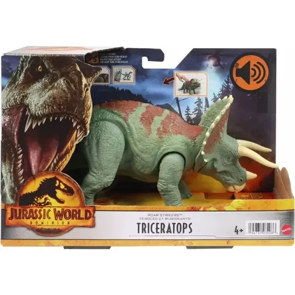 Producto - Jurassic World Dominion Triceratops Roar Strikers - 0
