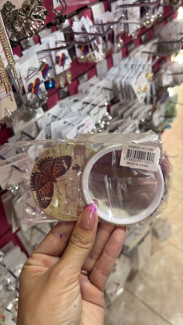 Producto - ESPEJO REDONDO MARIPOSA